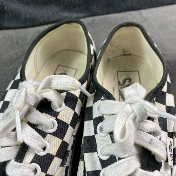 Vans Checkerboard Lace Up Sneakers Check Design Women's Size 6 Kids 4.5 - Picture 5 of 13